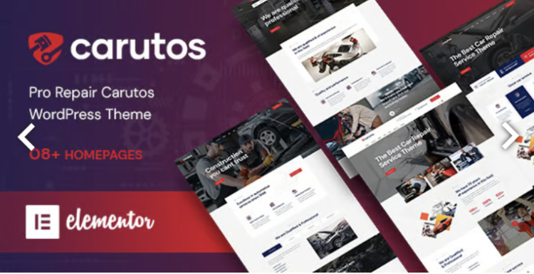 Carutos - Car Repair Services & Auto Parts WooCommerce WordPress Theme
