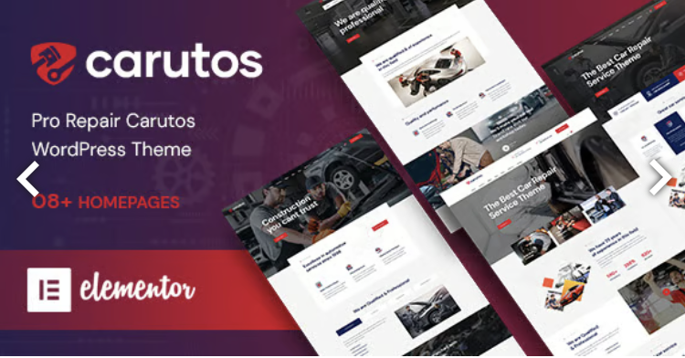 Carutos - Car Repair Services & Auto Parts WooCommerce WordPress Theme
