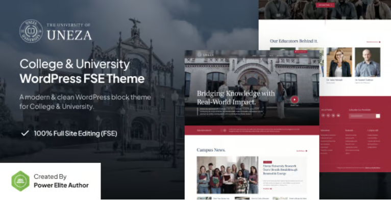 Uneza - College & University Gutenverse FSE WordPress Theme