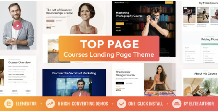 Top Page — Coaching Online Course Landing Page WordPress