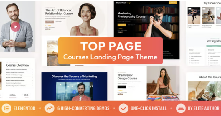 Top Page — Coaching Online Course Landing Page WordPress