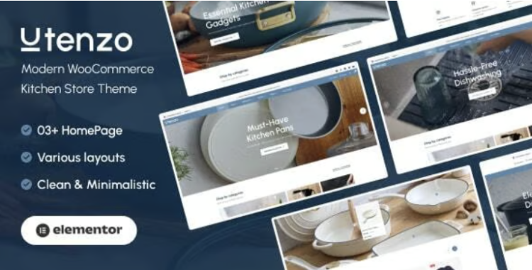 Utenzo – Modern WooCommerce Kitchen Store Theme
