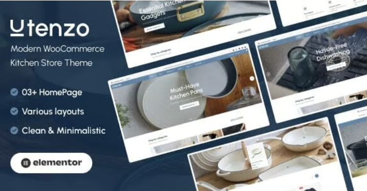 Utenzo – Modern WooCommerce Kitchen Store Theme