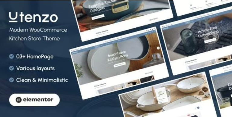 Utenzo – Modern WooCommerce Kitchen Store Theme