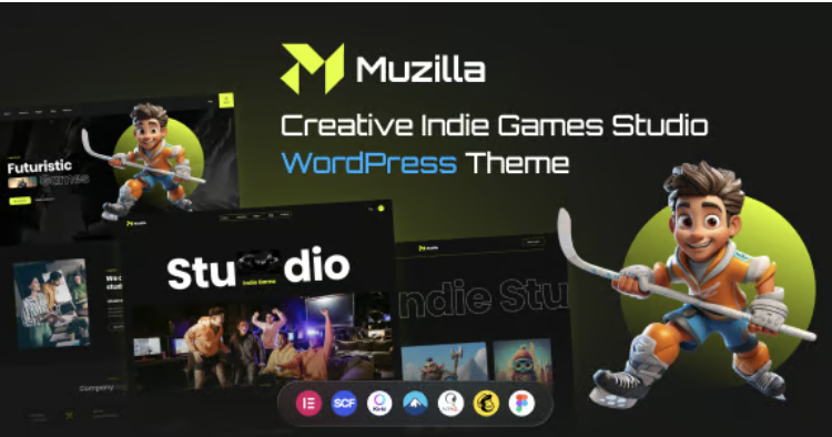 Muzilla - Creative Indie Game Studios WordPress Theme