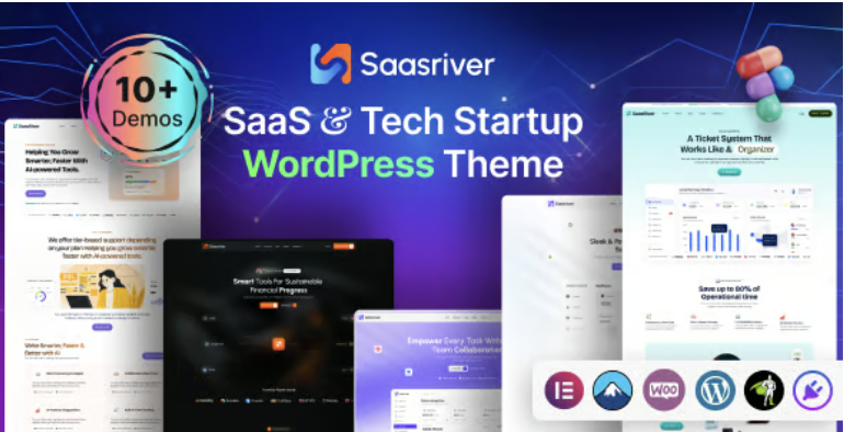 SassRiver - SaaS & Tech Startup WordPress Theme