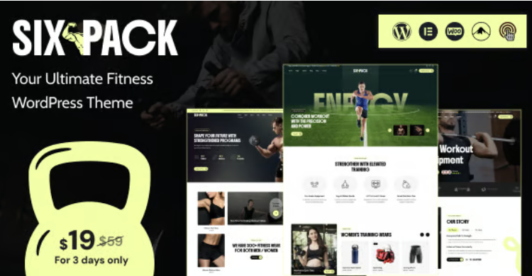 SixPack - Fitness WordPress Theme