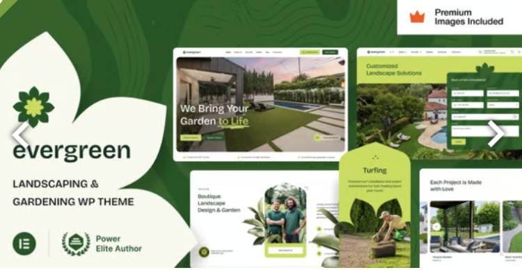 EverGreen – Landscaping Gardening WordPress Theme