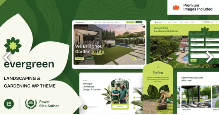 EverGreen – Landscaping Gardening WordPress Theme