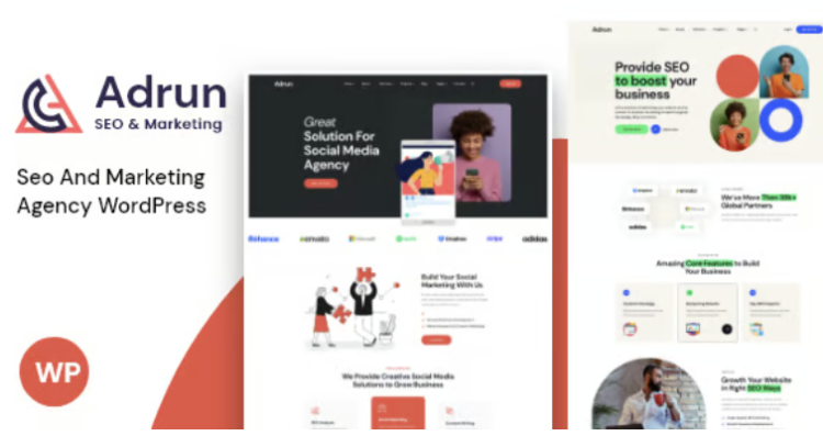 Adrun - Seo & Marketing Agency WordPress Theme