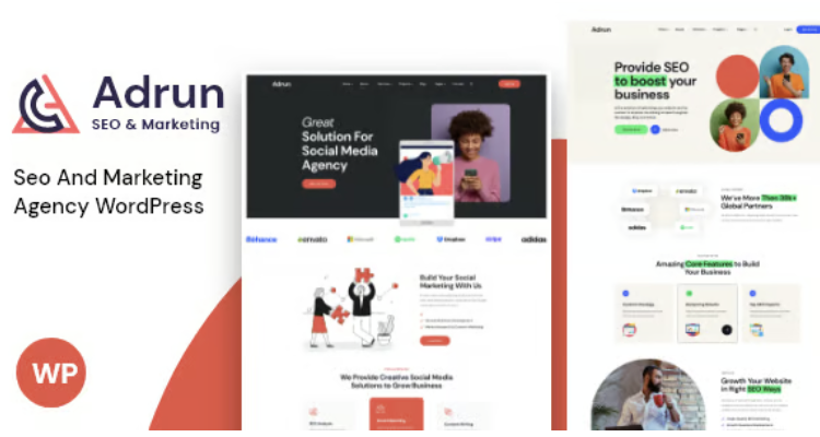 Adrun - Seo & Marketing Agency WordPress Theme