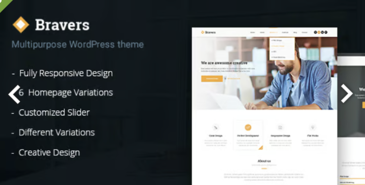 Bravers - Responsive Multiple Purpose WordPress Theme