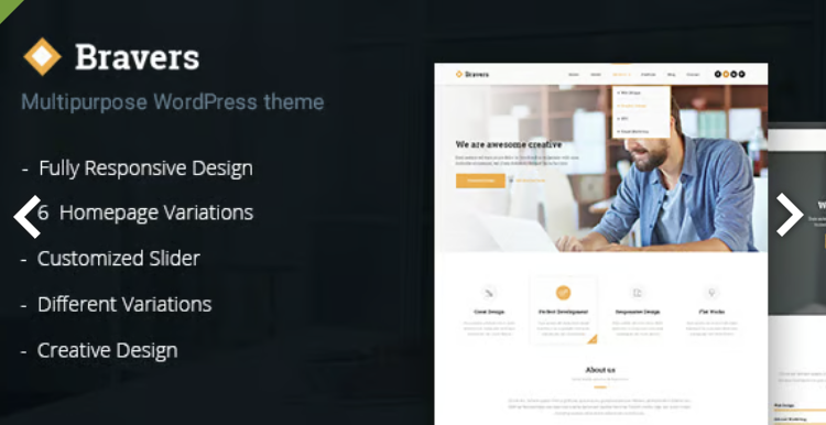 Bravers - Responsive Multiple Purpose WordPress Theme
