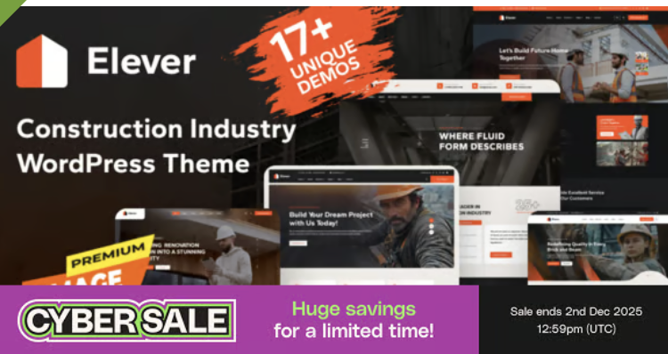 Elever - Construction WordPress Theme