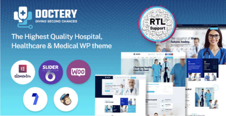 Doctery - Hospital and Healthcare WordPress Theme + RTL