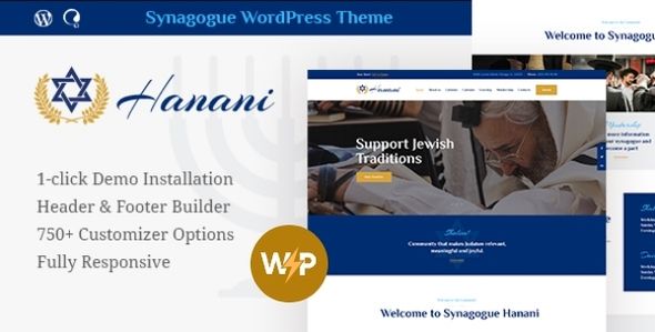 Hanani | Church Temple & Synagogue WordPress Theme + RTL