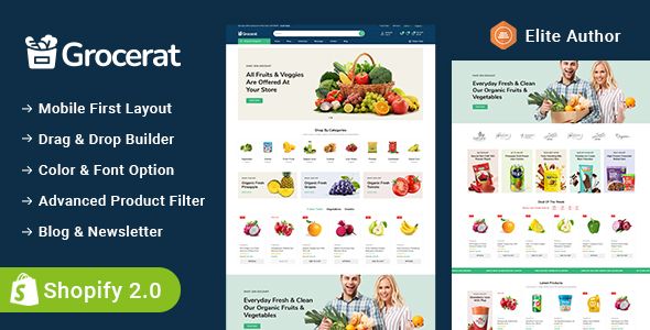 Grocerat - Grocery and Food Store Shopify 2.0 Responsive Theme
