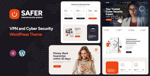 Safer - VPN Cyber Security and CCTV WordPress Theme