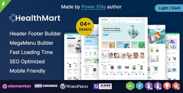 HealthMart - Pharmacy and Medical Store Healthy WordPress Theme