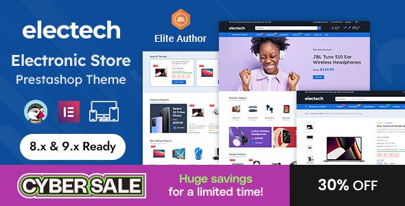 Electech - Electronics Mega Store Prestashop Responsive Theme