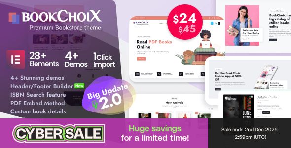 BookChoix – Elementor WooCommerce WordPress Theme