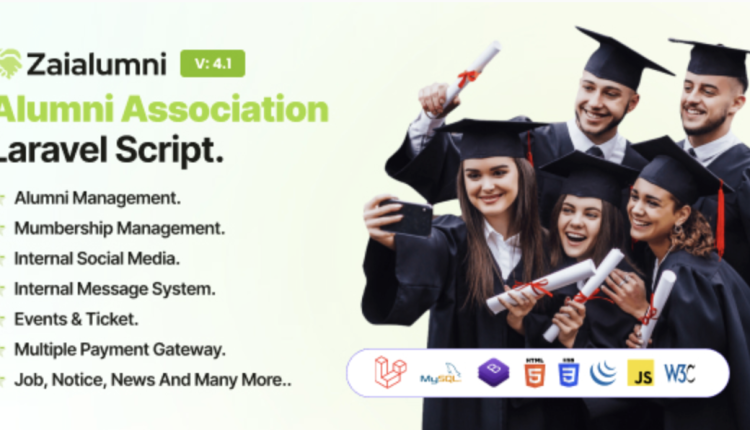 Zaialumni – Alumni Association Laravel Script / Alumni Management Software