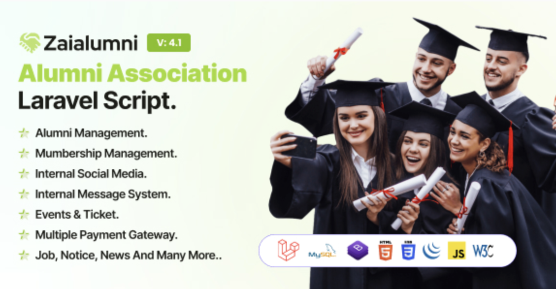 Zaialumni – Alumni Association Laravel Script / Alumni Management Software