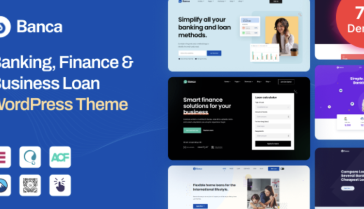 Banca – Banking Finance Business Loan WordPress Theme