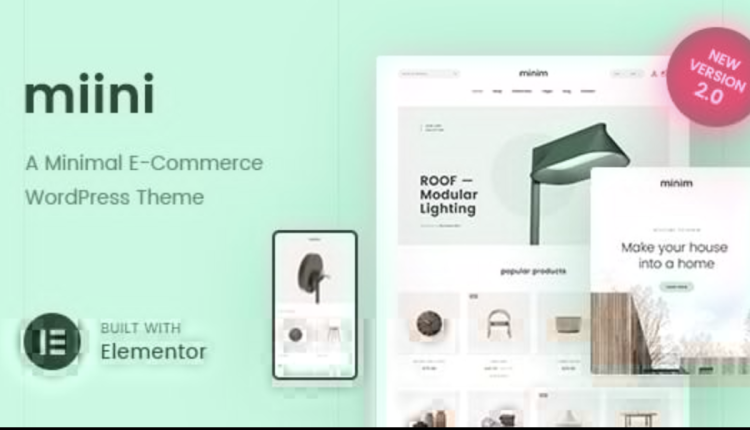 Miini – A Minimal WooCommerce Theme