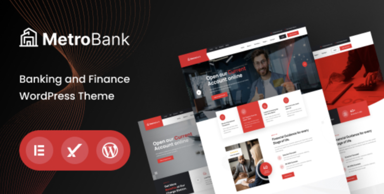 Metrobank – Banking Finance WordPress Theme