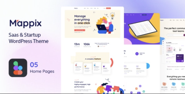 Mappix – Saas Startup WordPress Theme