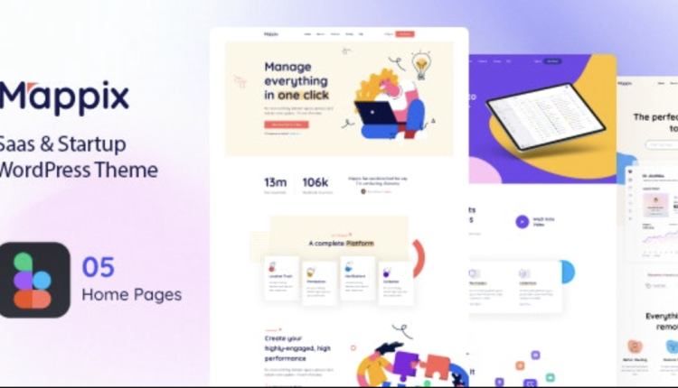 Mappix – Saas Startup WordPress Theme