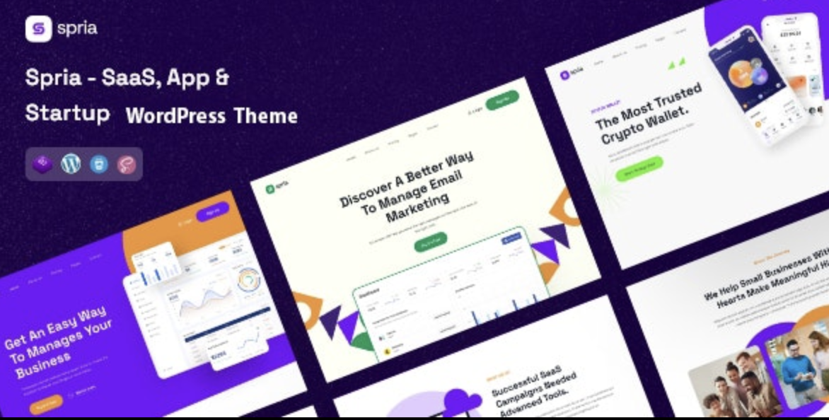 Spria – SaaS, App Startup WordPress Theme 2 Spria – SaaS, App Startup WordPress Theme