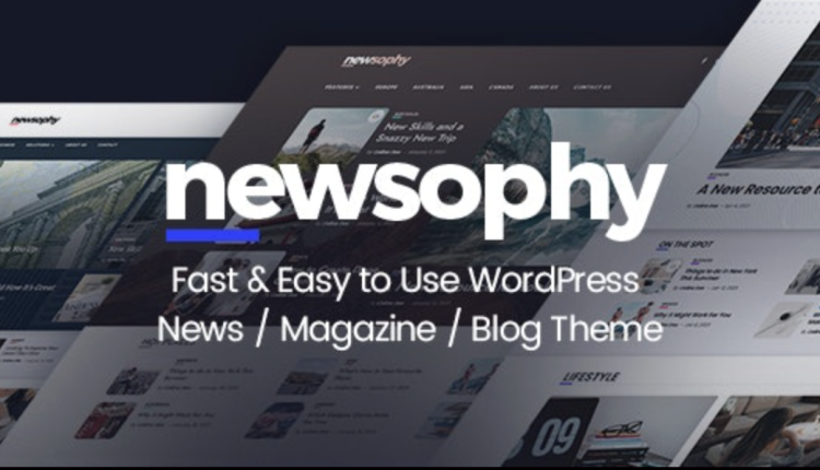 Newsophy – Fast and Easy to Use WordPress News and Blog Theme