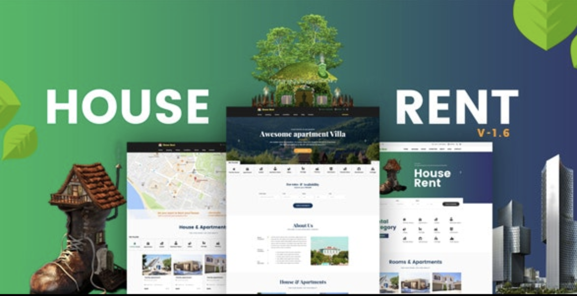 HouseRent – Multi Concept Rental WordPress Theme