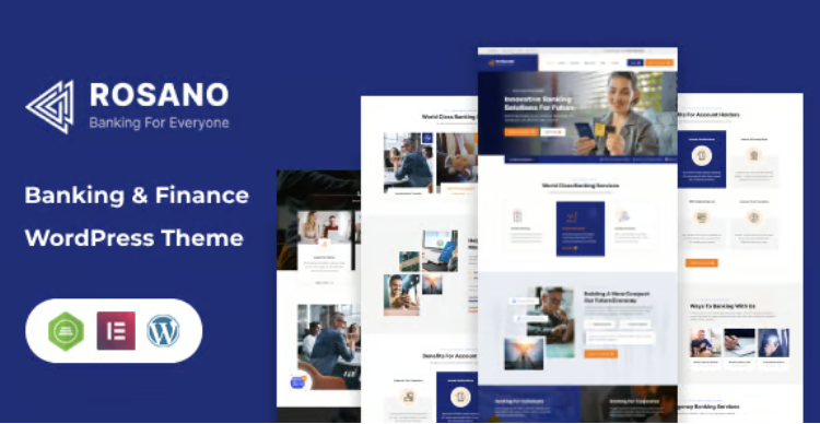 Rosano – Banking and Finance WordPress Theme