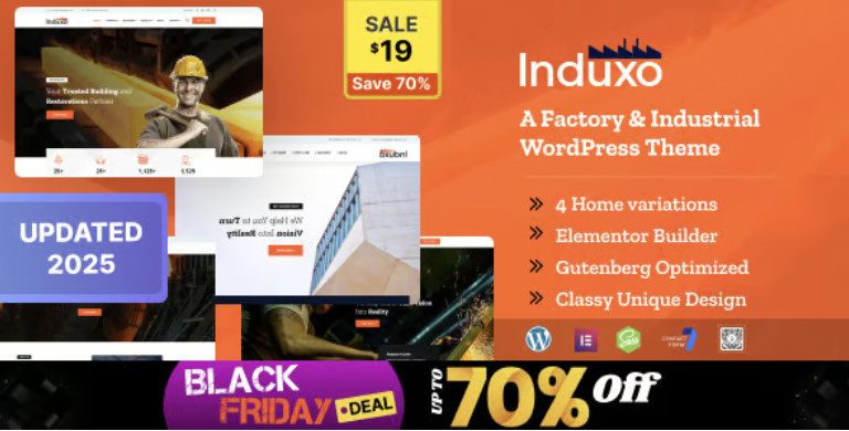 Induxo – Industry WordPress Theme 2 Induxo – Industry WordPress Theme