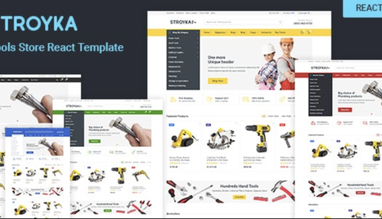 Stroyka – Tools Store React eCommerce Template