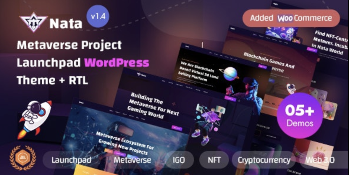Nata – Metaverse Project Launchpad WordPress Theme