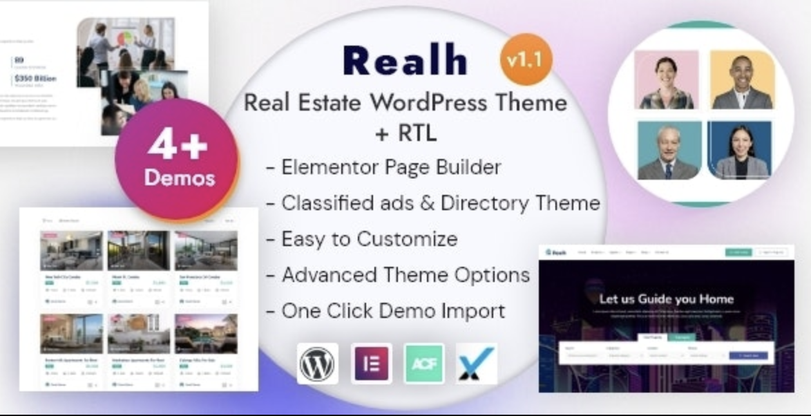 Realh – Real Estate WordPress Theme