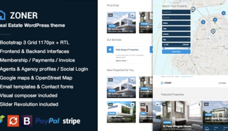 Zoner – Real Estate WordPress Theme