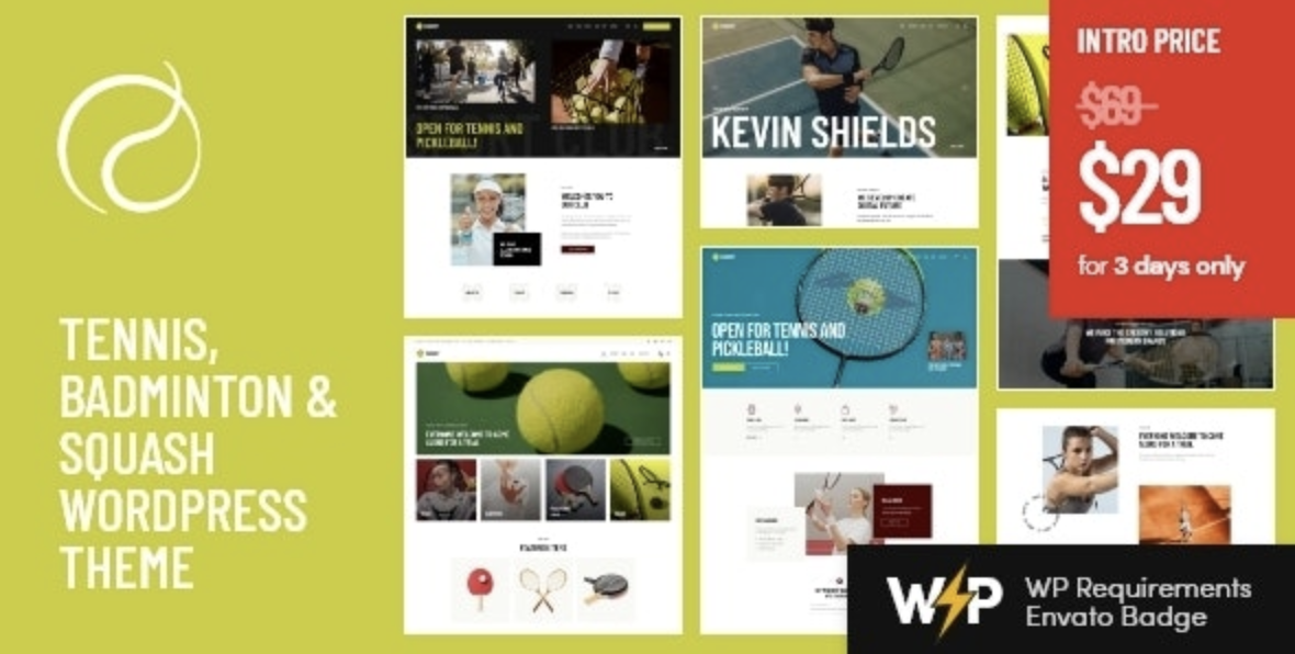 Racquet – Tennis, Badminton Squash WordPress Theme 2 Racquet – Tennis, Badminton Squash WordPress Theme