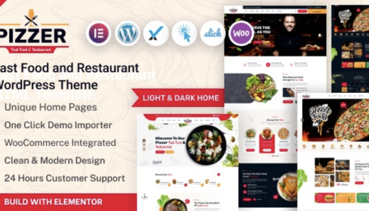 Pizzer – Fast Food Restaurant WordPress Theme