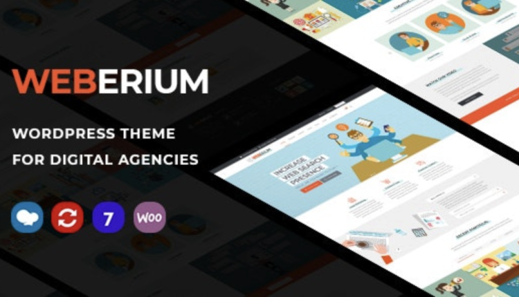 Weberium | Responsive WordPress Theme Tailored for Digital Agencies