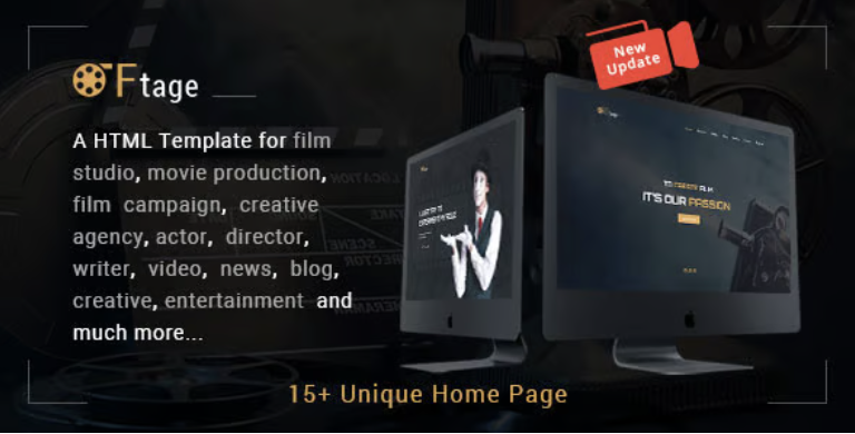 Film Studio Movie Production HTML Template - Ftage 2 Film Studio Movie Production HTML Template - Ftage