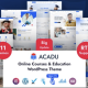 Acadu – Online Courses Education WordPress Theme + RTL