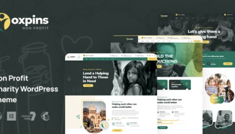Oxpins – Non Profit Charity WordPress Theme