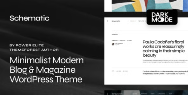 Schematic – Minimalist Blog & Magazine WordPress Theme