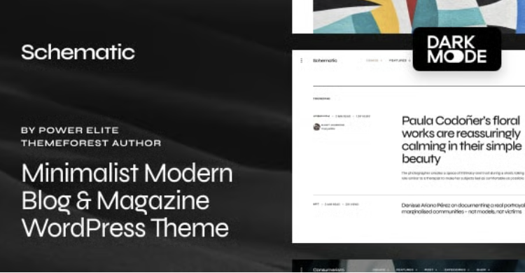 Schematic – Minimalist Blog & Magazine WordPress Theme
