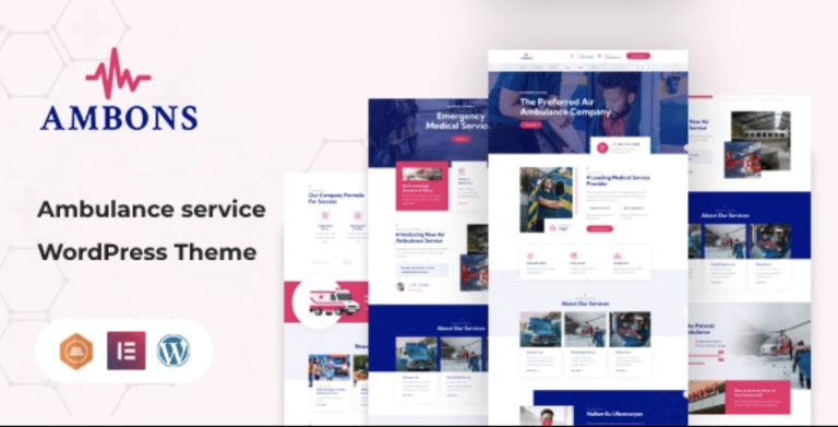 Ambons – Ambulance Service WordPress Theme